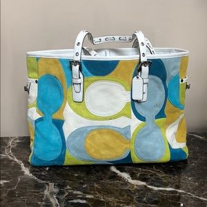 Suede Coach Purse